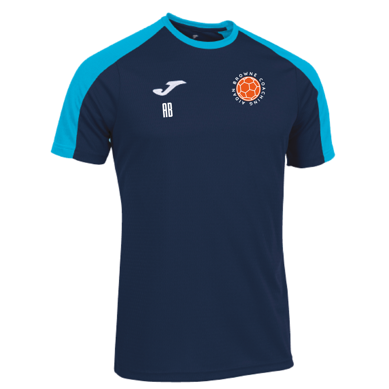 Aidan Browne Coaching - Joma Eco Championship T-Shirt - Navy / Turquoise Blue