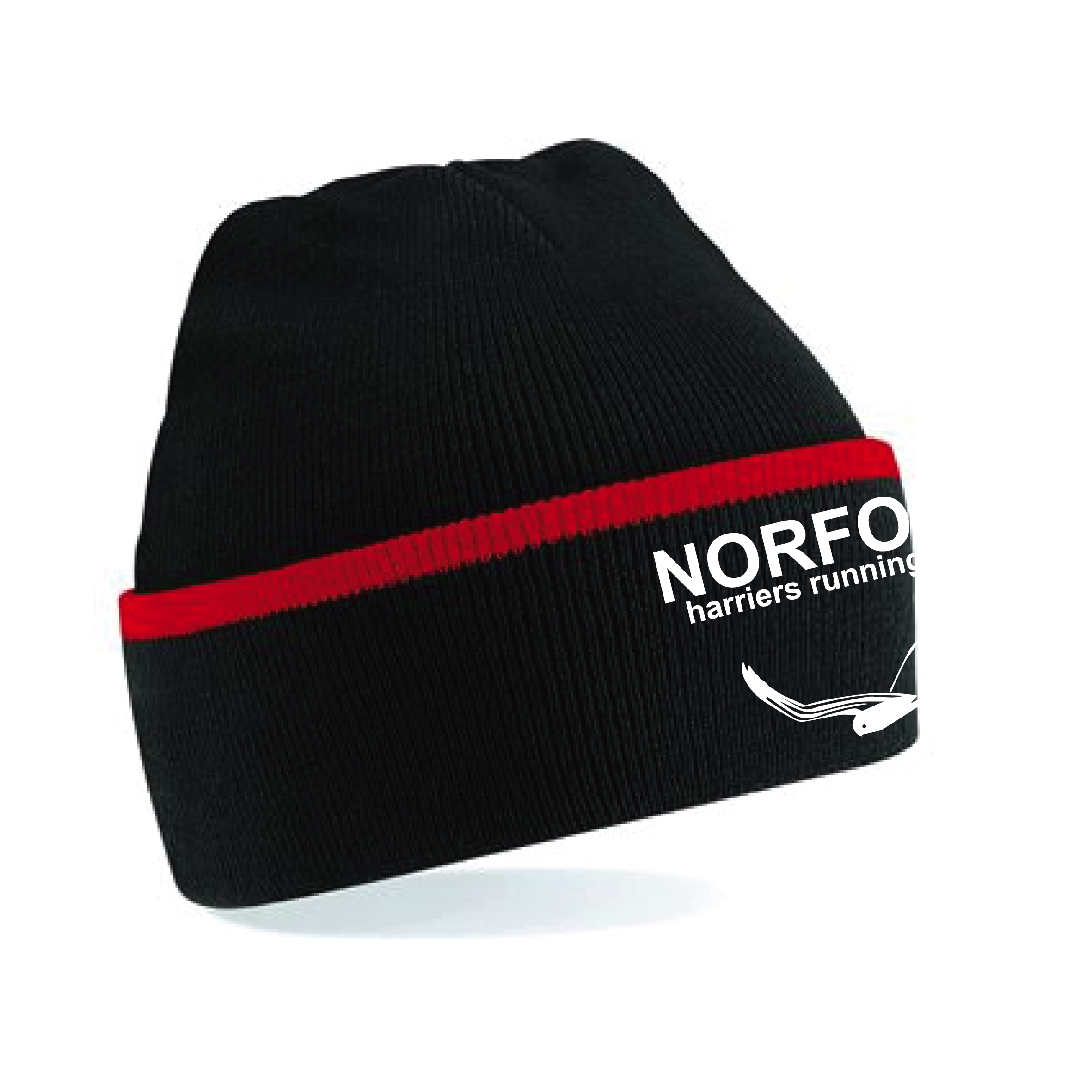 Norfolk Harriers - Teamwear Beanie - Black/Red