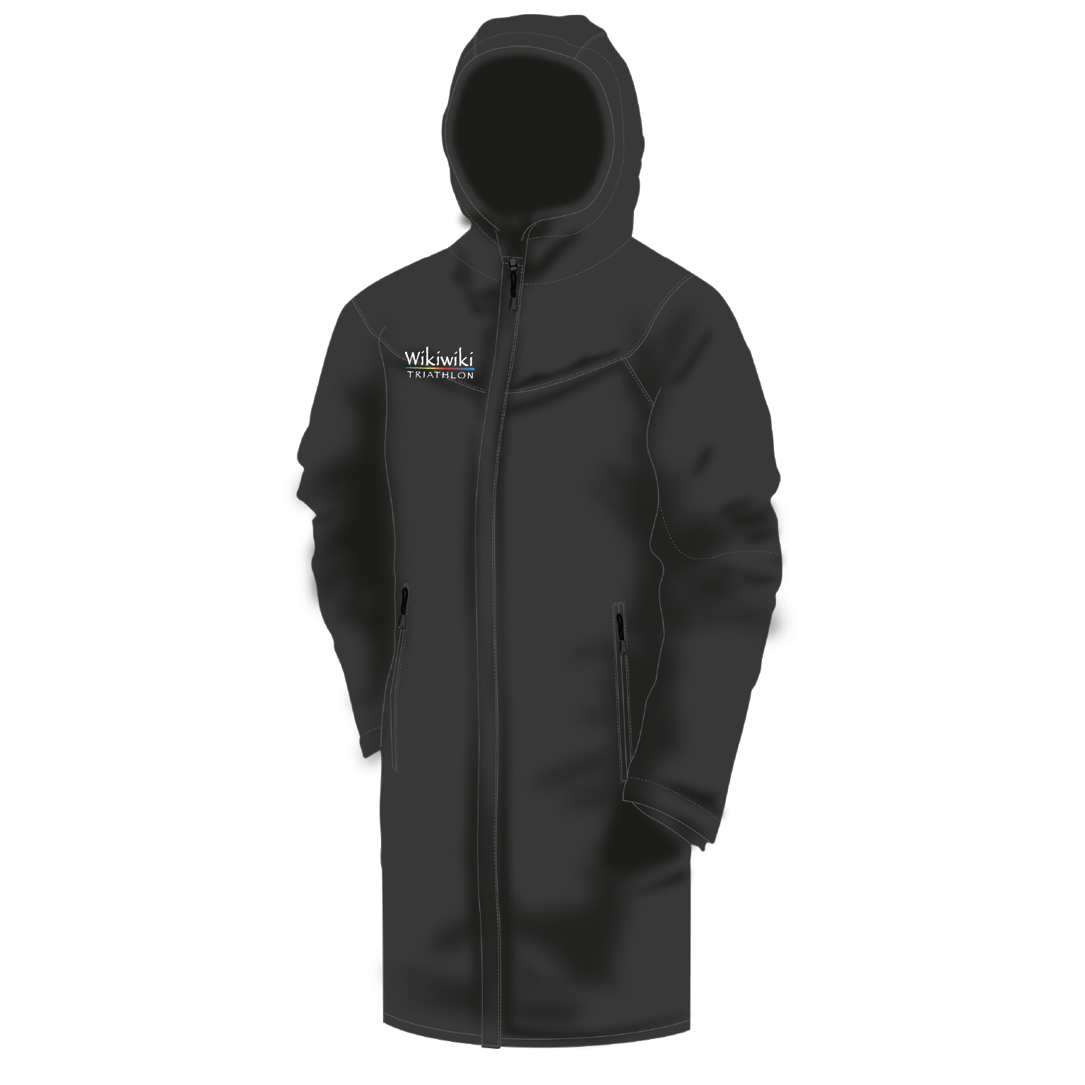 Wikiwiki Triathlon - Contoured Bench Coat - Black