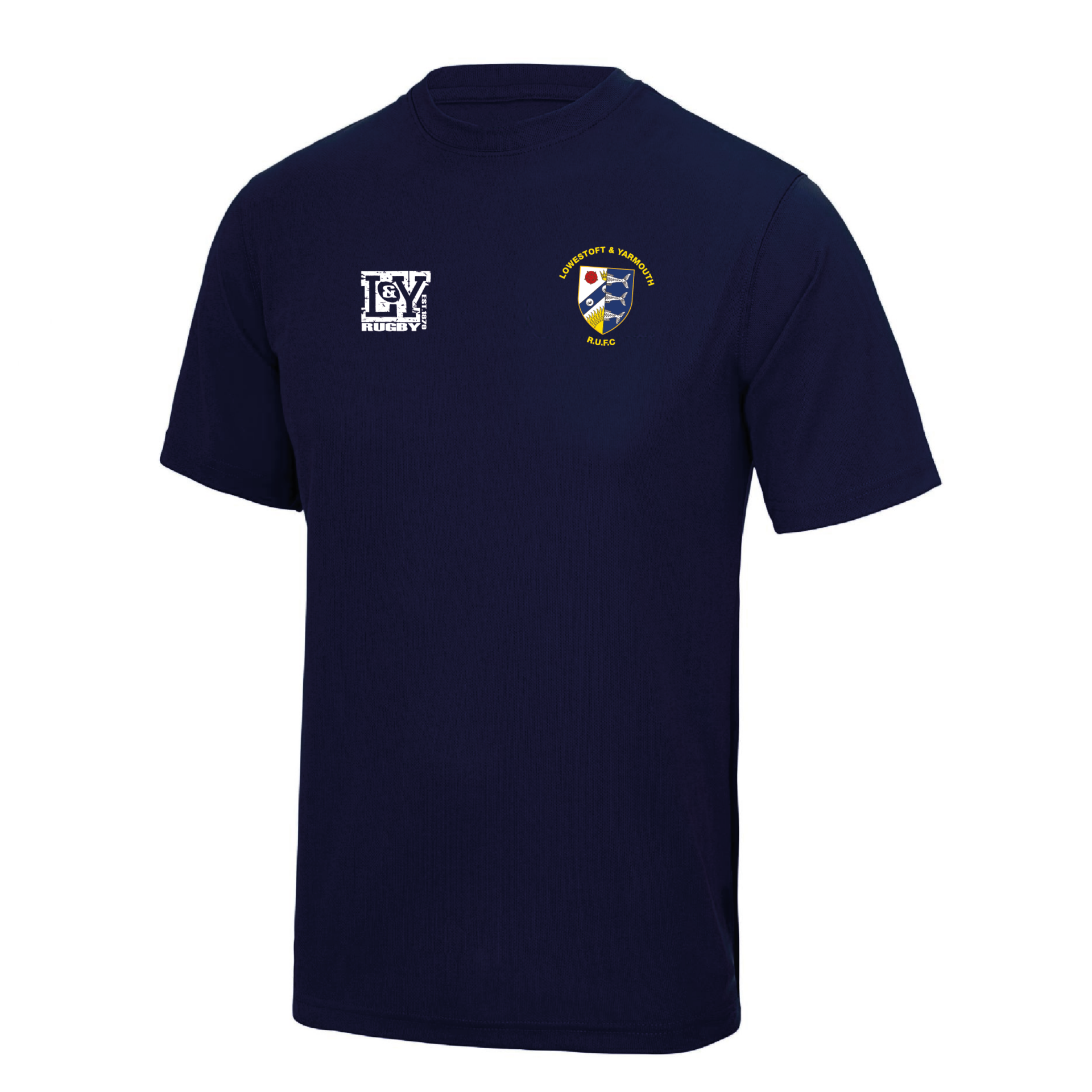 L&Y Rugby - Classic Cool Training T Shirt - Navy