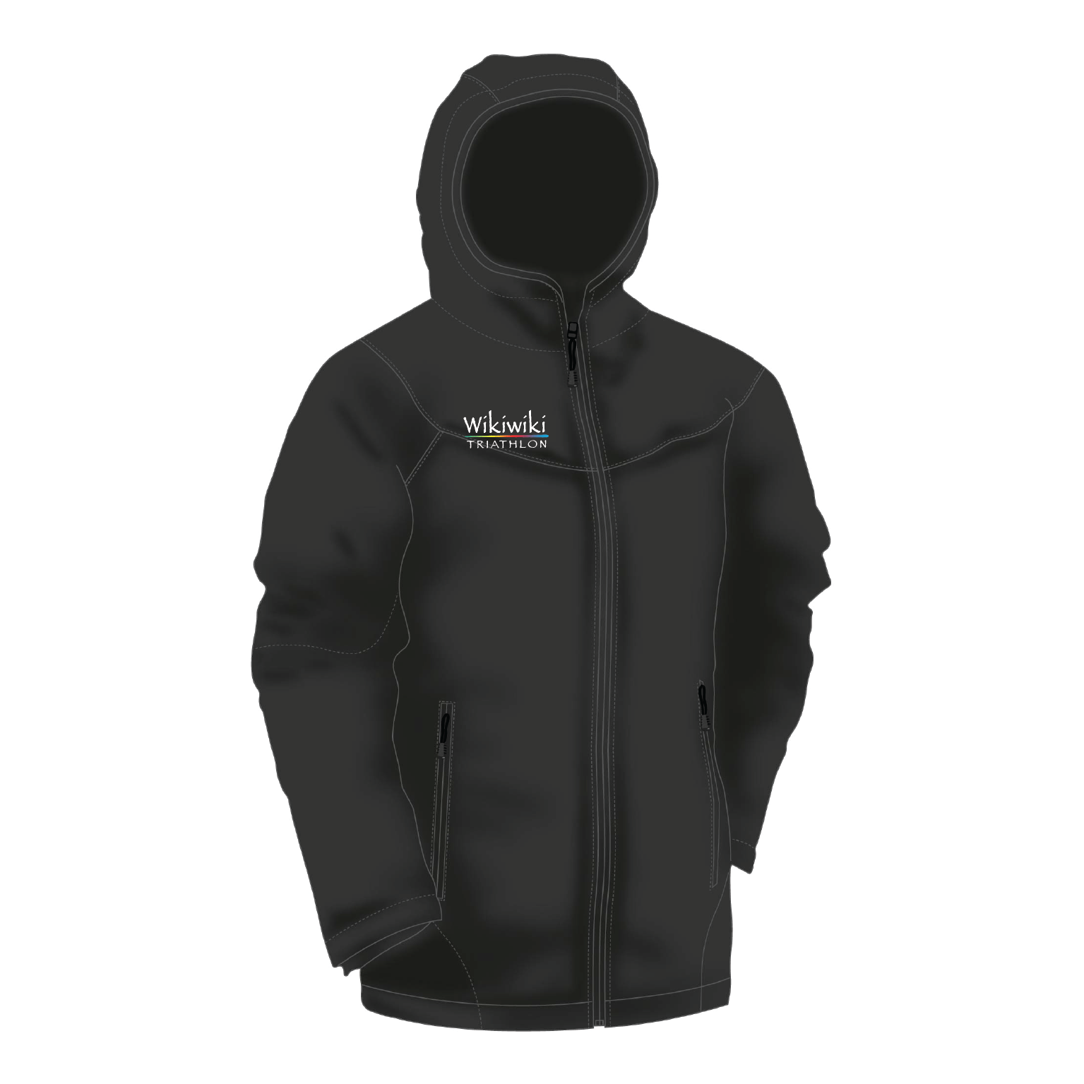 Wikiwiki Triathlon - Contoured Thermal Jacket - Black