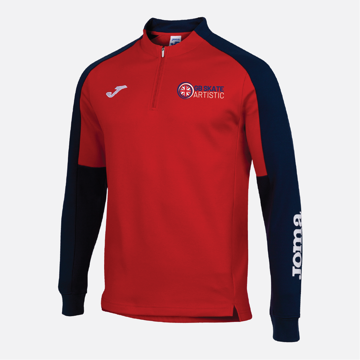 GB Skate Artistic - Joma Unisex Eco-Championship 1/4 Zip - Red / Navy