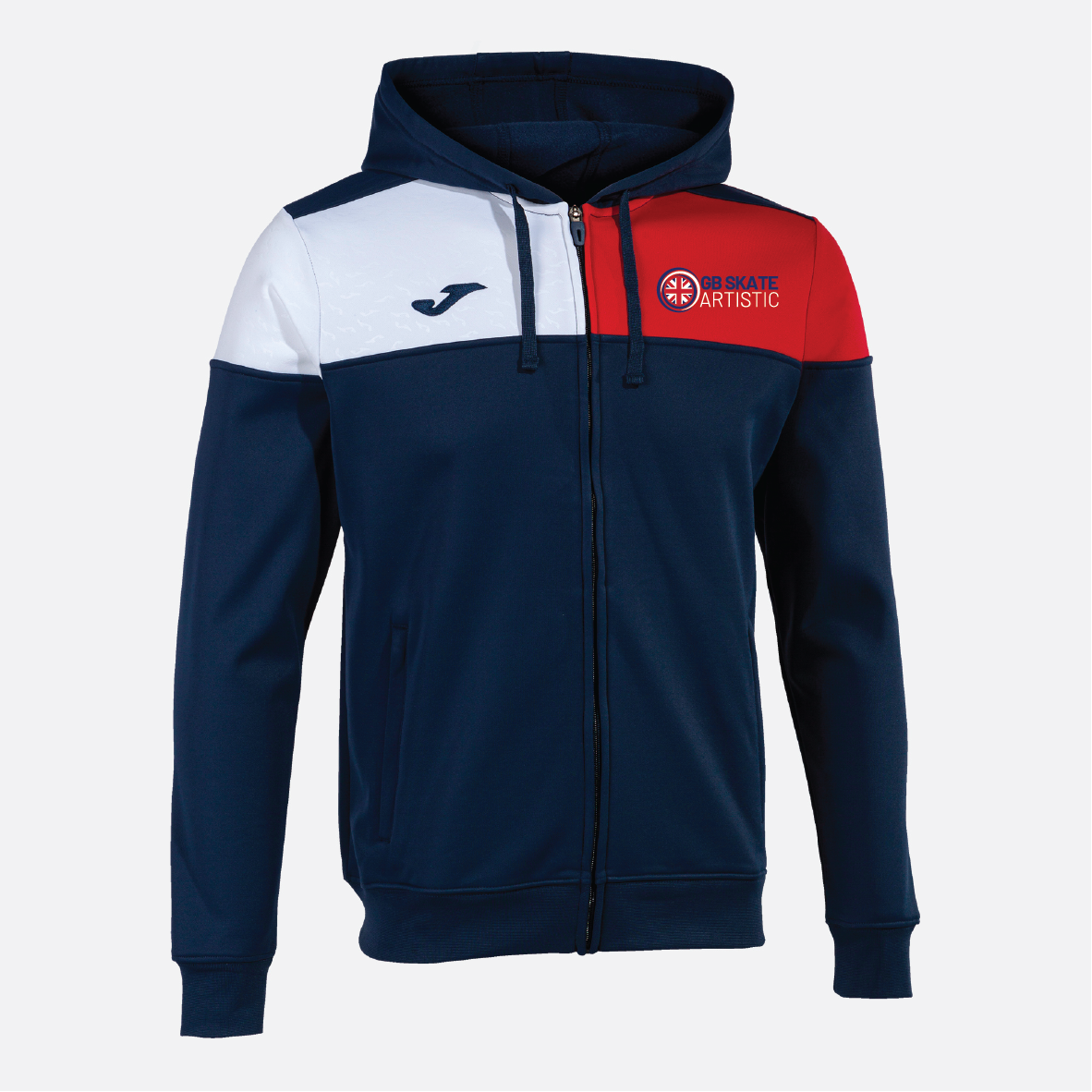 GB Skate Artistic - Joma Unisex Crew V Hoodie - Navy / Red / White