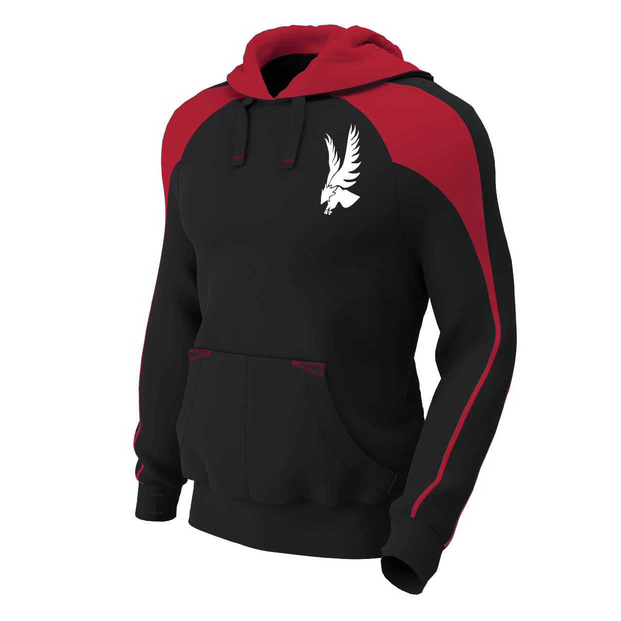 Hawks Ultimate - Premium Pro Hoody - Black/Red