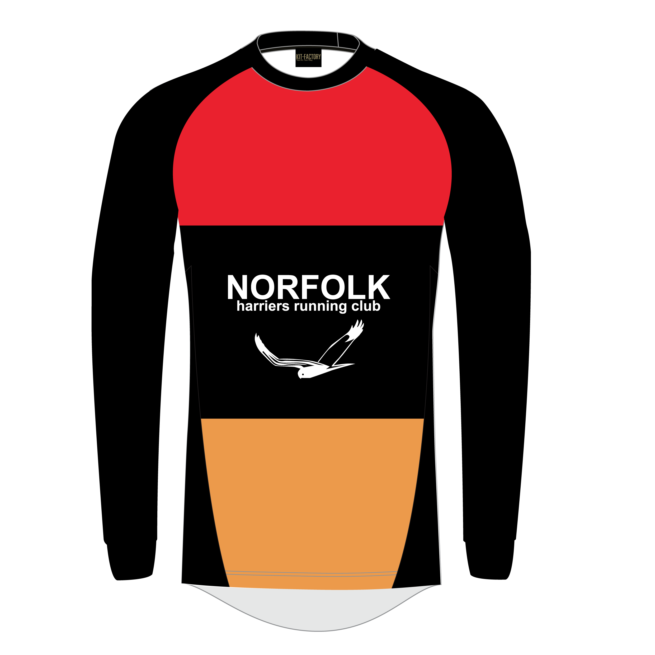 Norfolk Harriers RC - Long Sleeve Custom Athletics Tee
