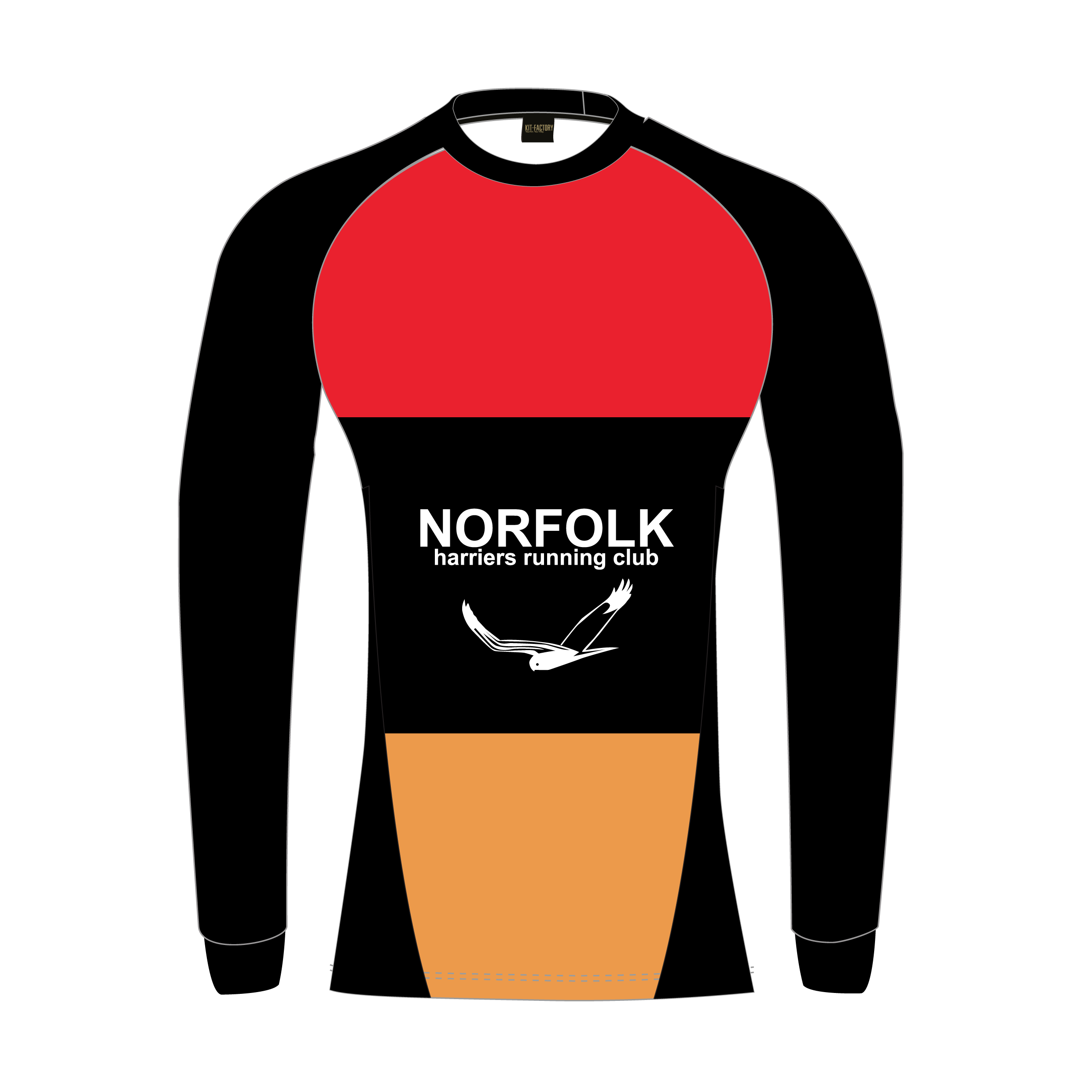 Norfolk Harriers RC - Long Sleeve Custom Athletics Tee - Ladies Fit