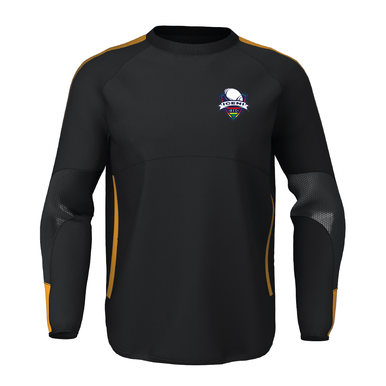 Iceni RFC - EDGE Contact Top - Black/Amber