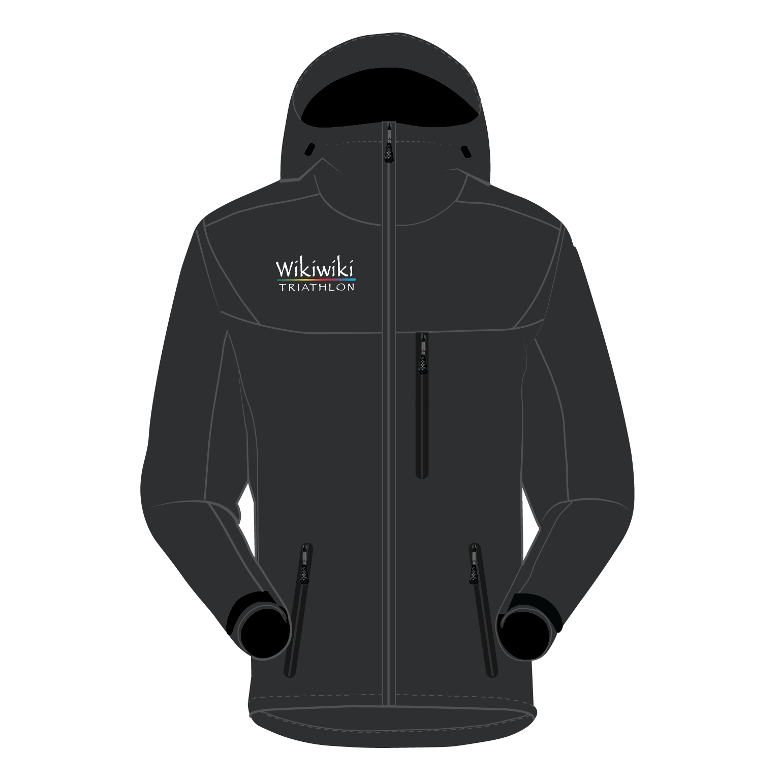 Wikiwiki Triathlon - Instinct Technical Jacket - Black
