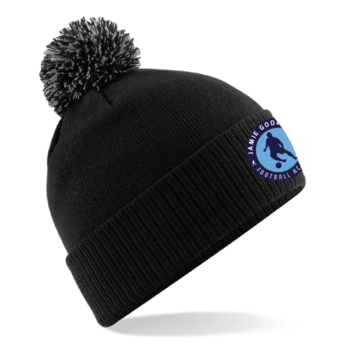 Jamie Godbold Football Academy - Snowstar Bobble Hat - Black/Graphite