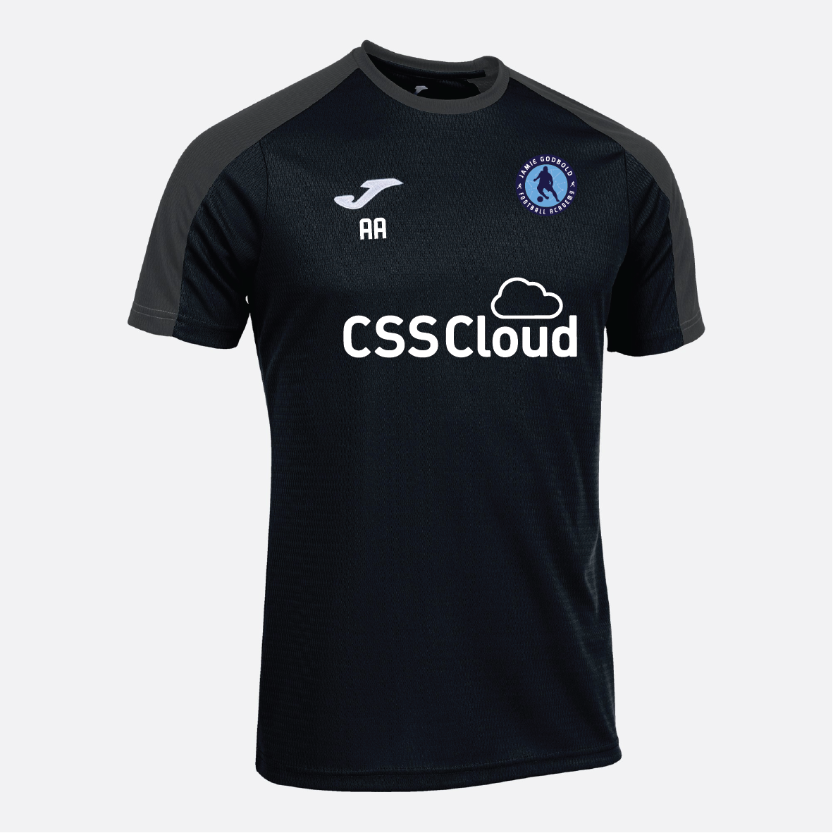 Jamie Godbold Football Academy - Joma Eco Championship T-Shirt - Black/Anthracite