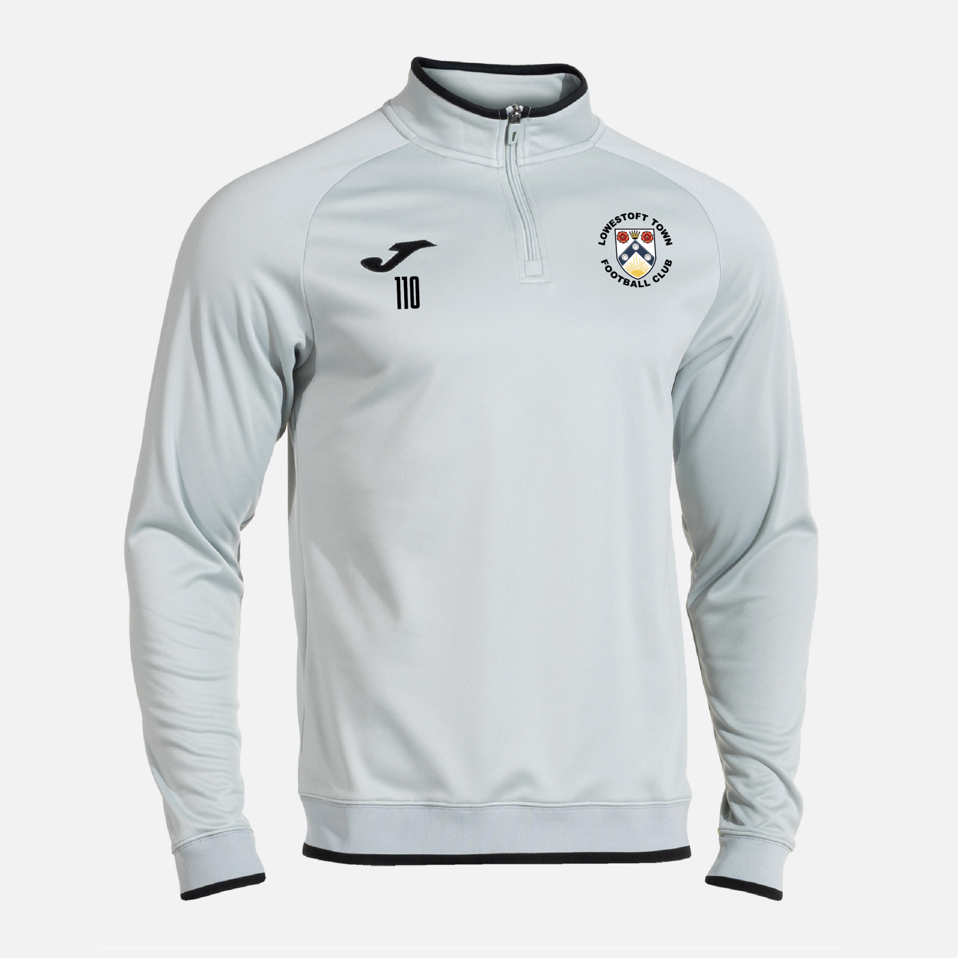 Lowestoft Town FC - Joma Combi Premium 1/2 Zip Sweatshirt - Light Grey
