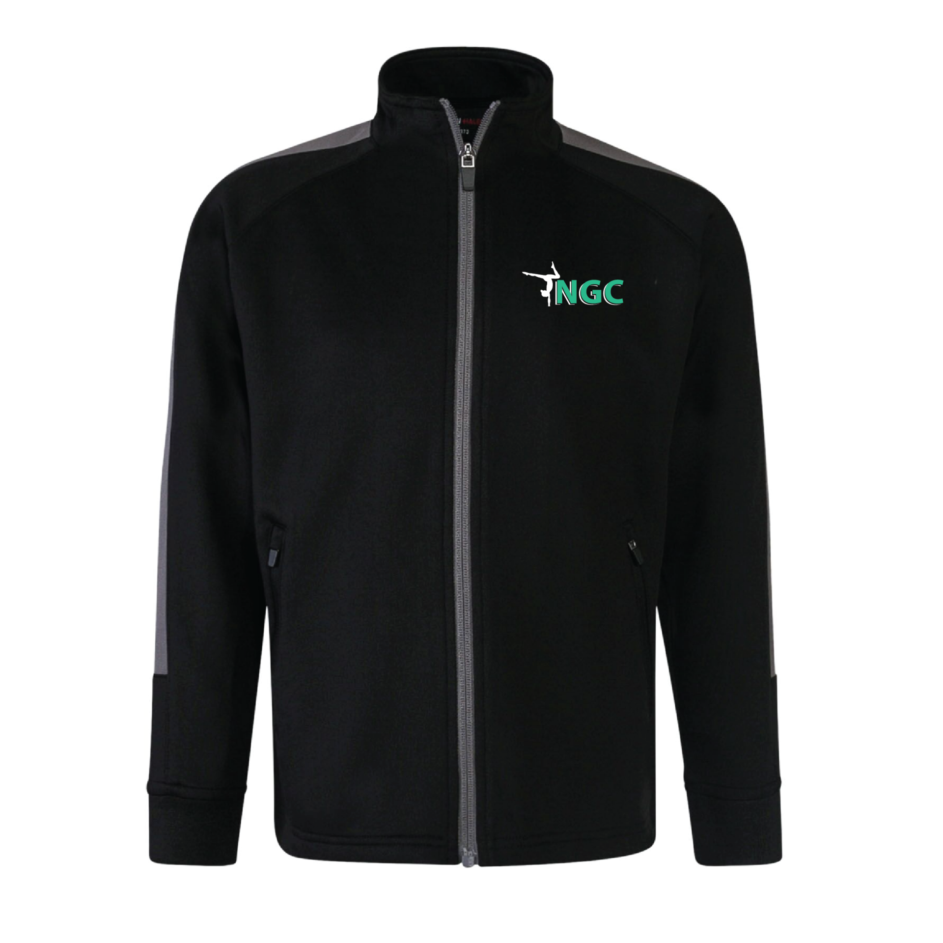 Norwich Gymnastics Club - Childrens Tracksuit Top - Black/Grey