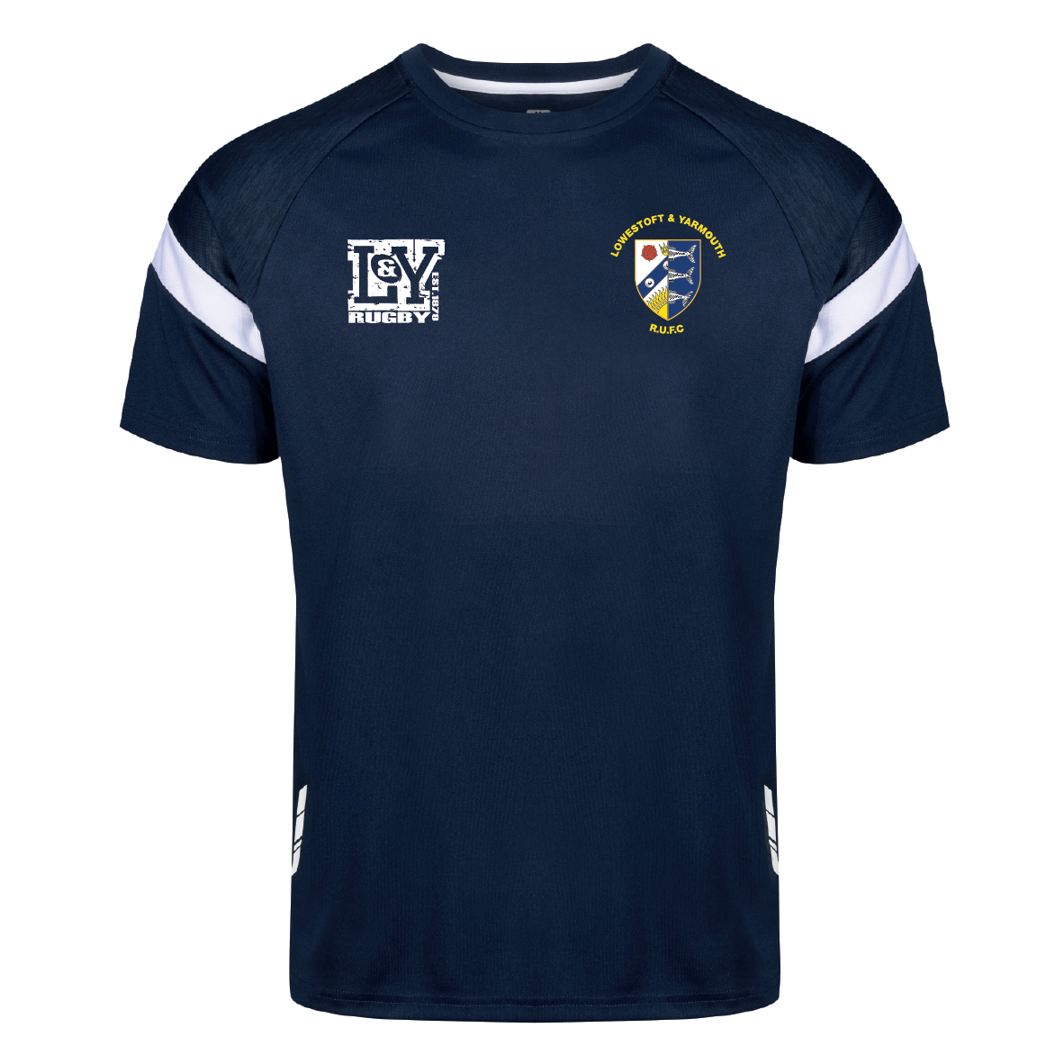L&Y Rugby - Kinetic Technical Tee - Navy/White