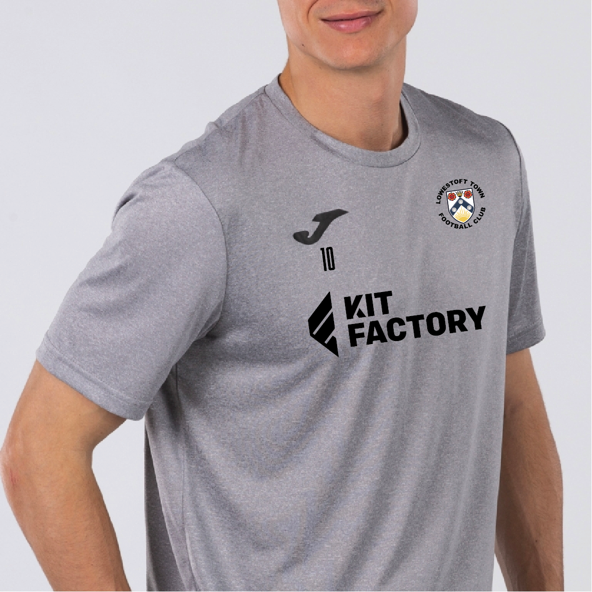 Lowestoft Town FC - Joma Combi T-Shirt - Grey