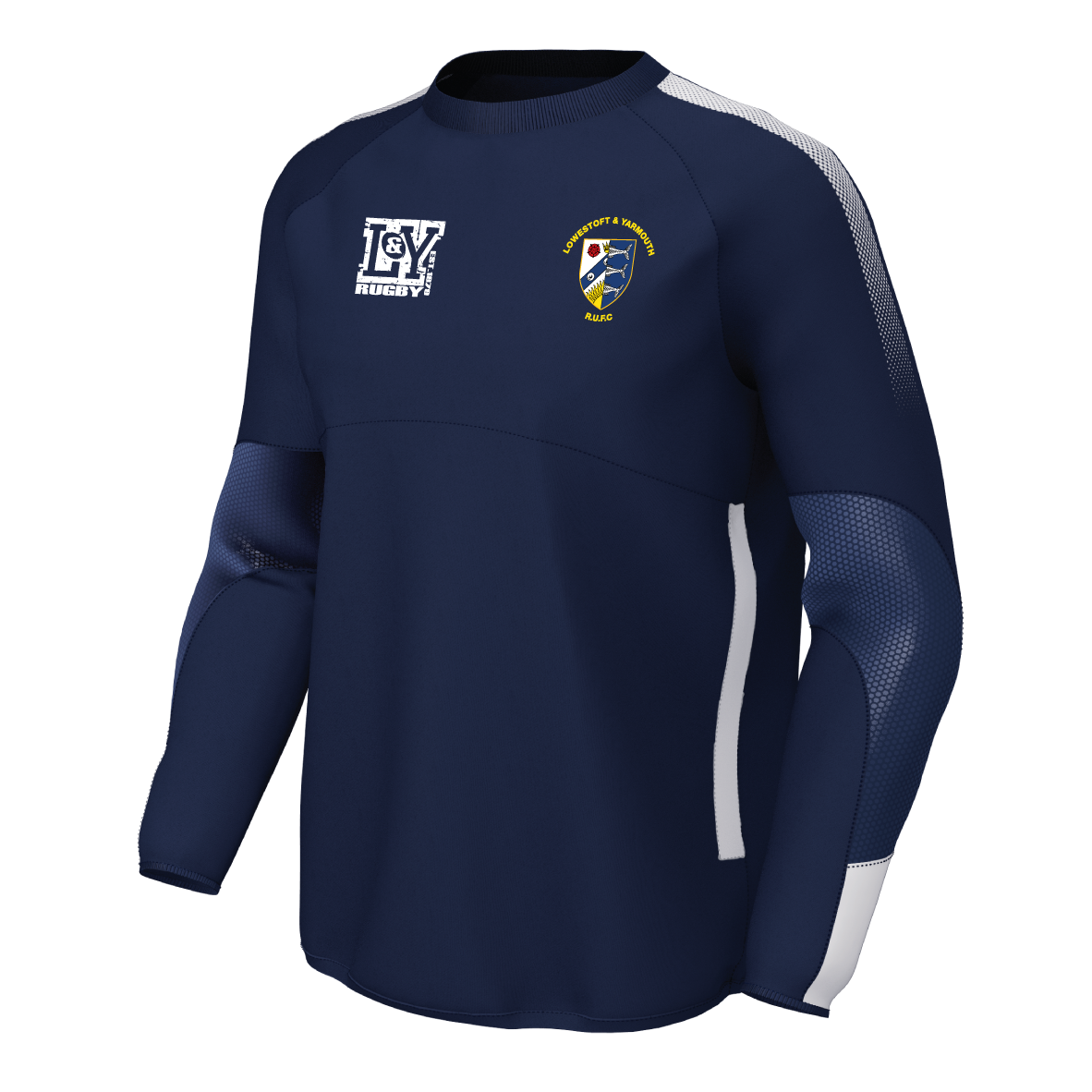 Lowestoft & Yarmouth RUFC - Pro Contact Top - Navy/White