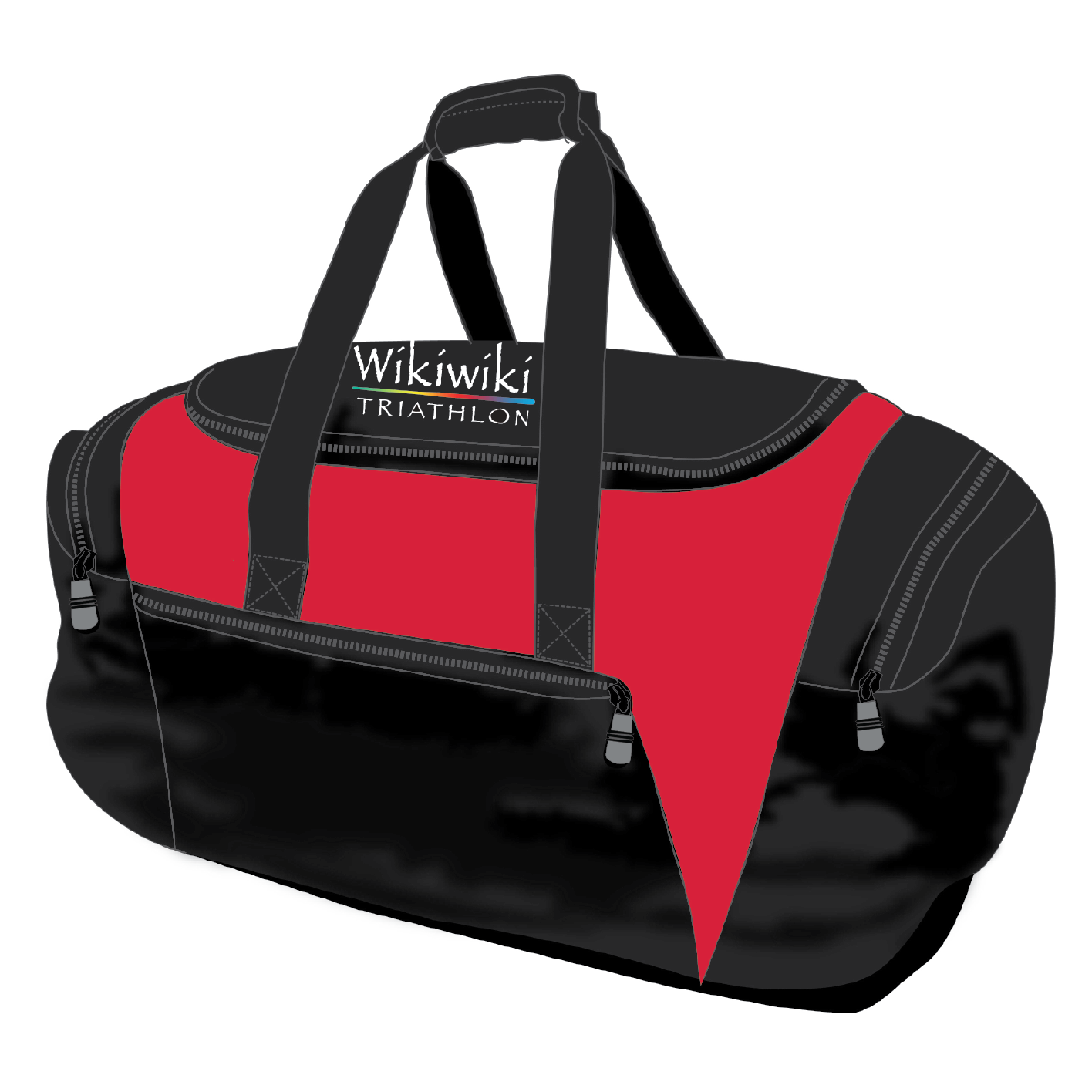 Wikiwiki Triathlon - Raceday Holdall - Black/Red