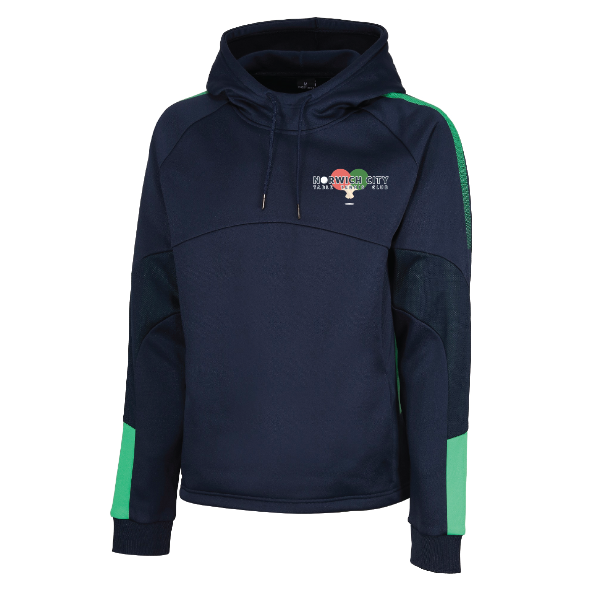 Norwich City Table Tennis Club - Edge Pro Hoodie - Navy/Emerald