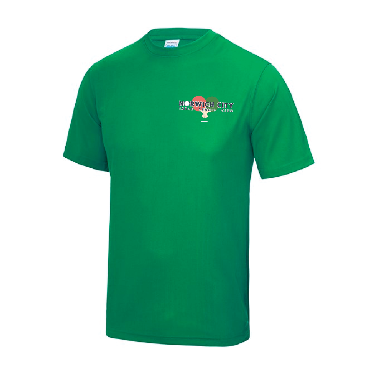 Norwich City Table Tennis Club - Cool Tee - Kelly Green