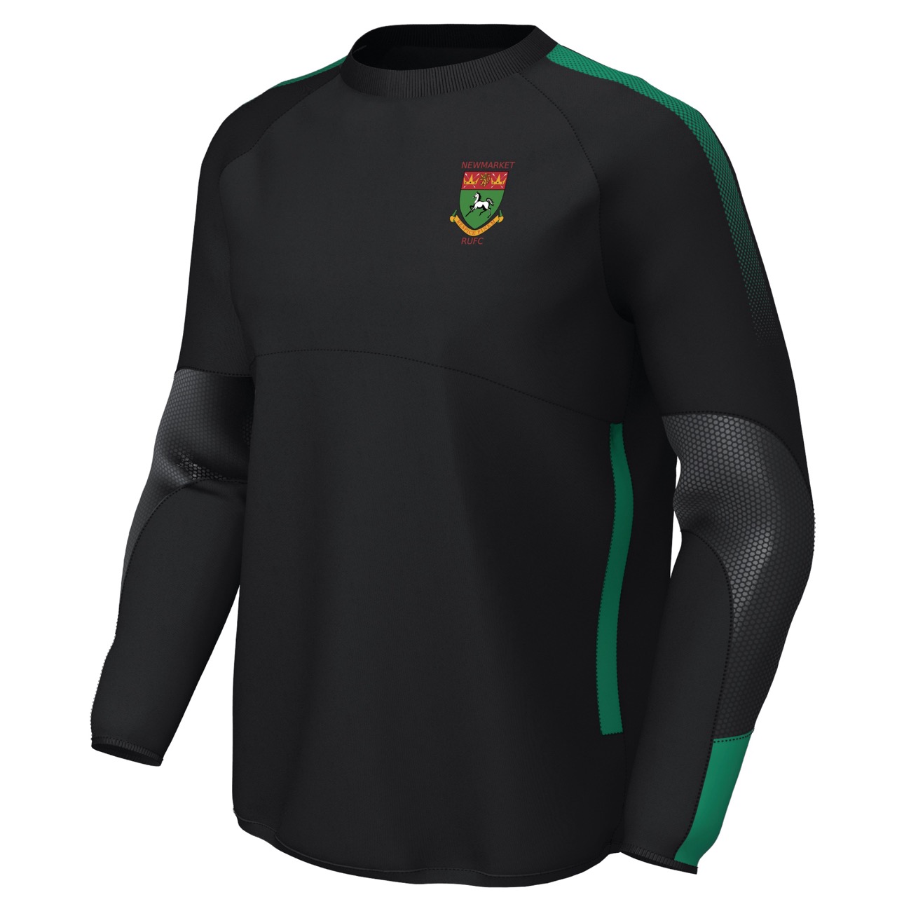 Newmarket RUFC - EDGE Contact Top - Black / Emerald
