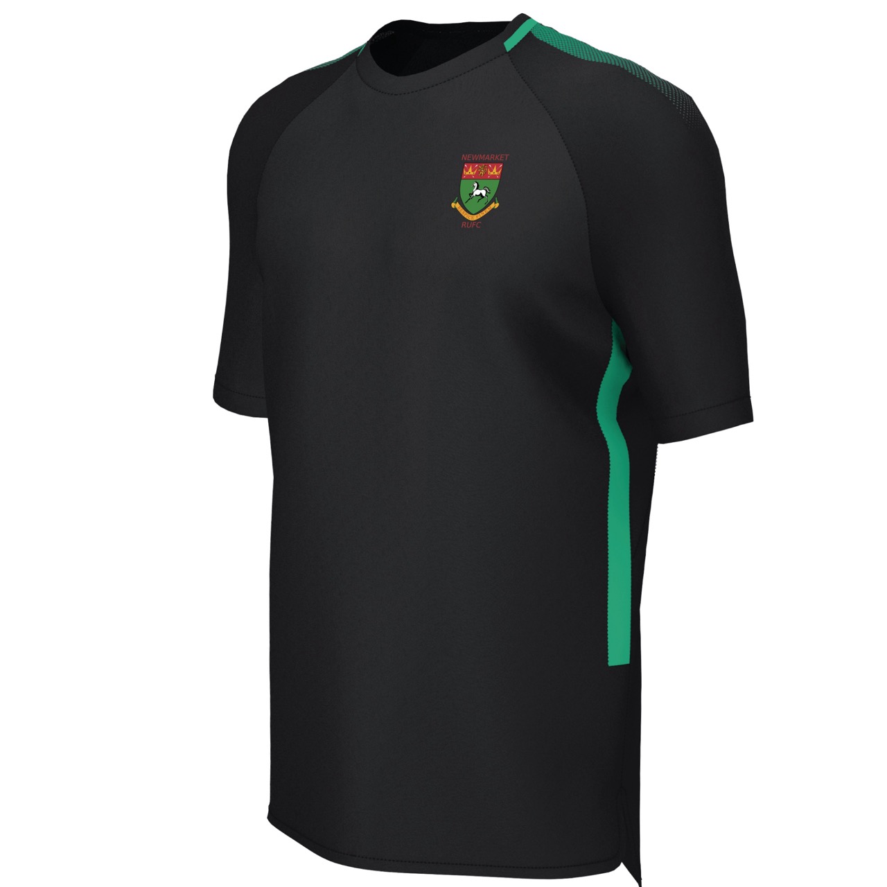 Newmarket RUFC - EDGE Pro Training Tee - Black / Emerald