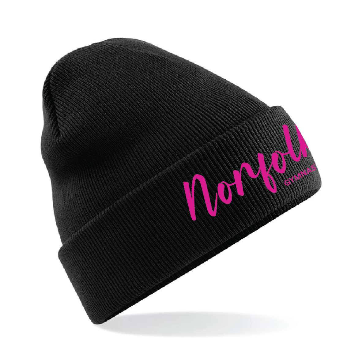 Norfolk Gymnastics Squad - Original Cuffed Beanie - Black