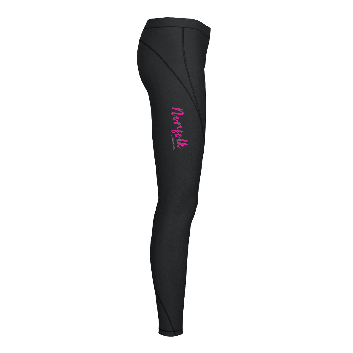 Norfolk Gymnastics Squad - Women's Power Stretch Leggings - Black