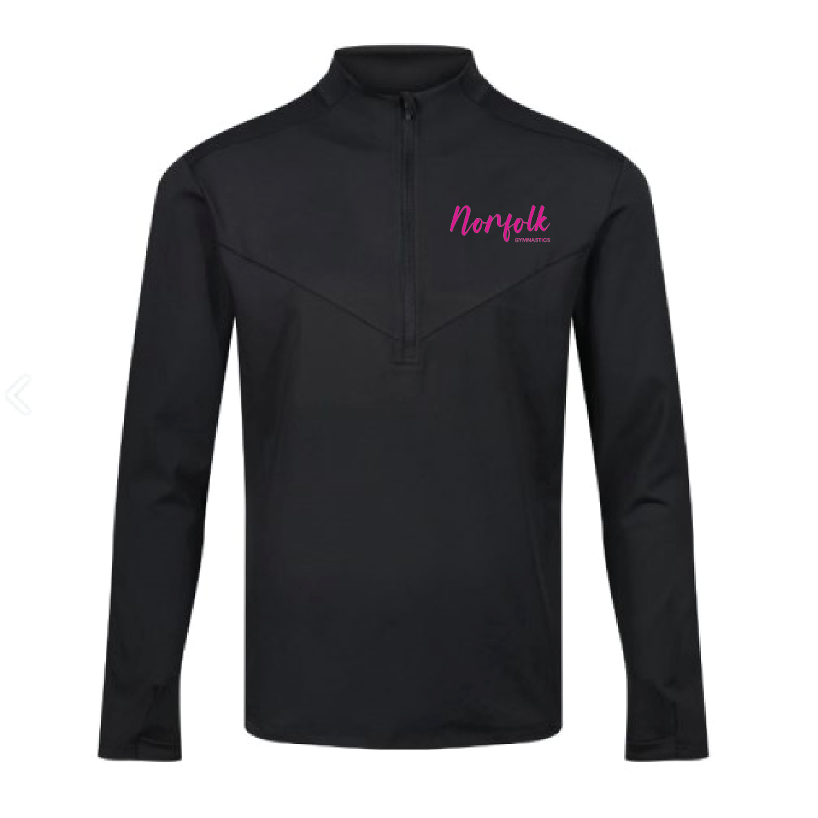 Norfolk Gymnastics Squad - Premium Stretch Midlayer - Black