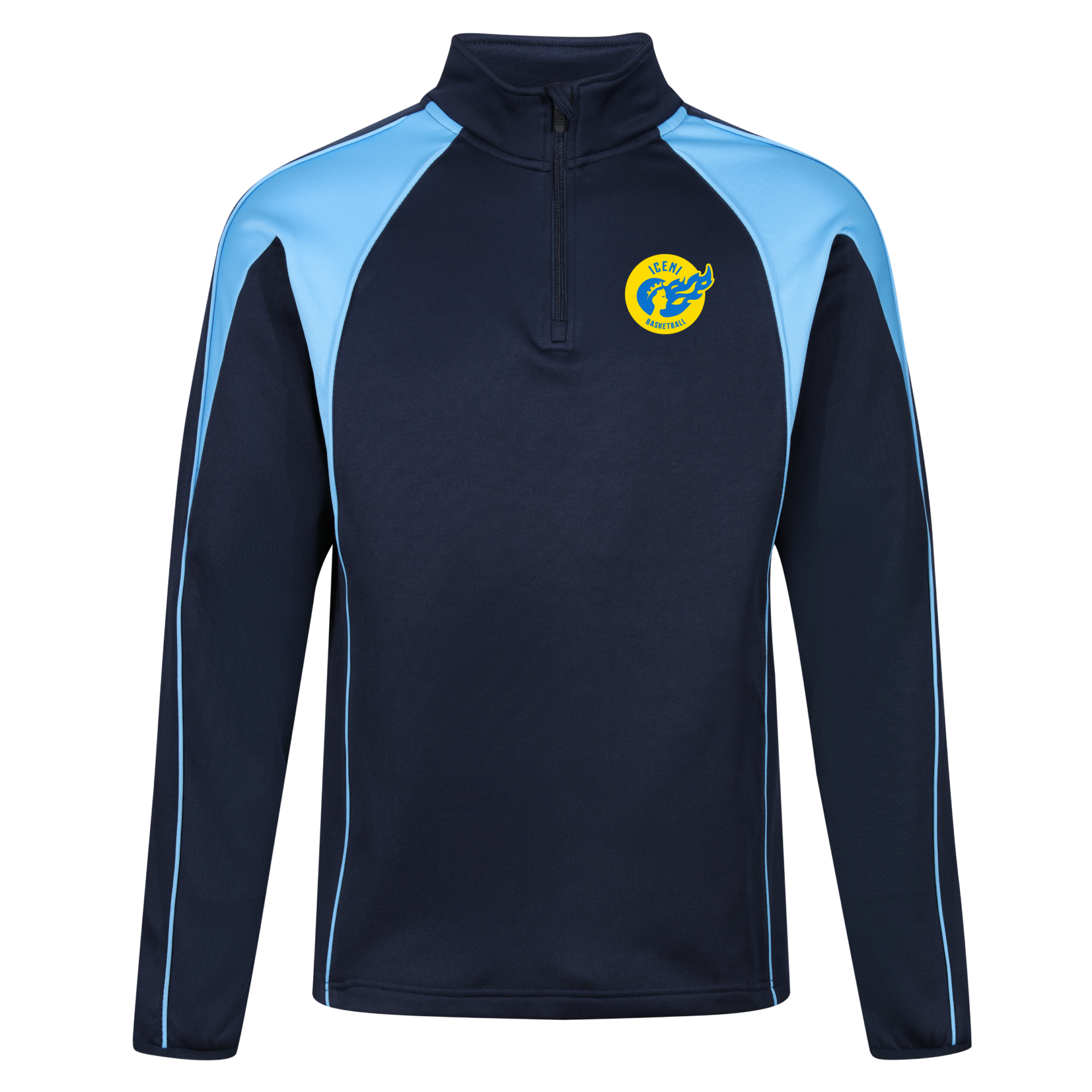 Iceni Basketball - Pro Midlayer - Navy/Sky