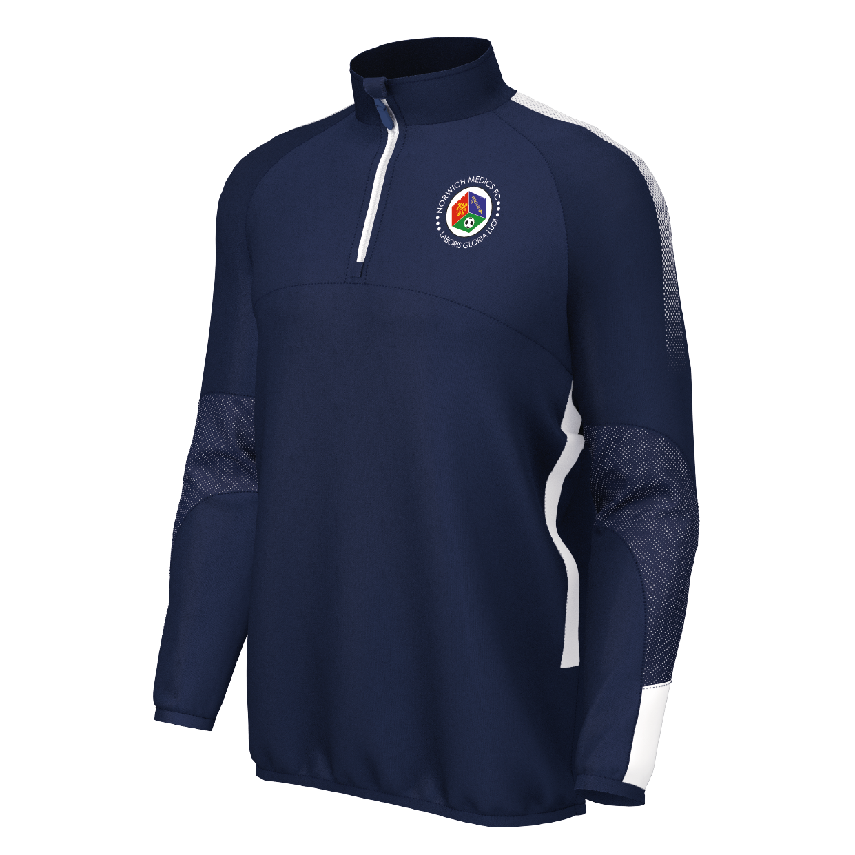 Norwich Medics Football Club - EDGE Midlayer - Navy/White