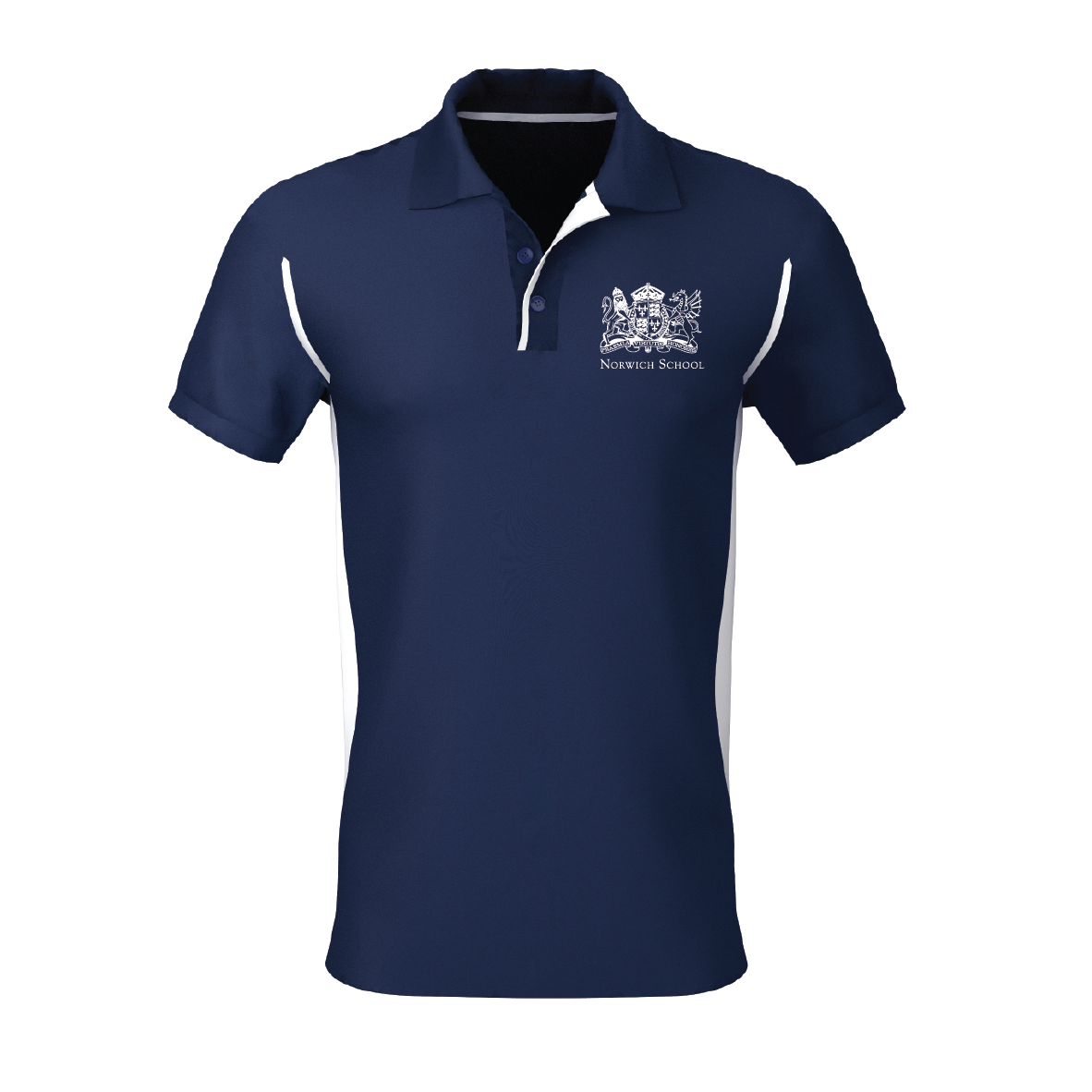 Norwich School - Premium Polo Shirt - Navy/White