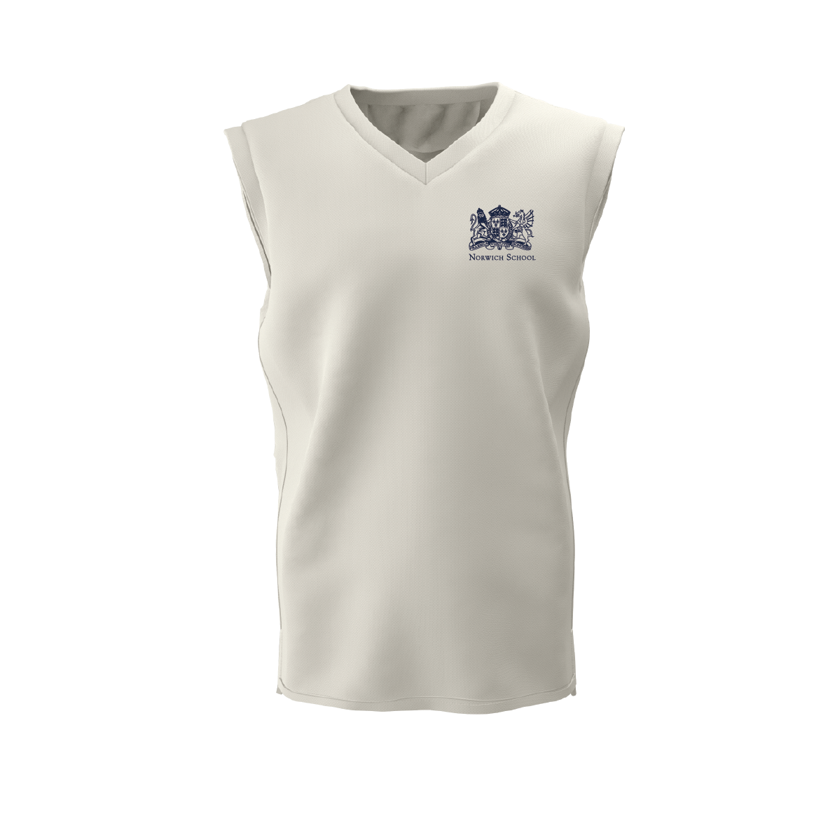 Norwich School - Radial Cricket Slipover - Ivory