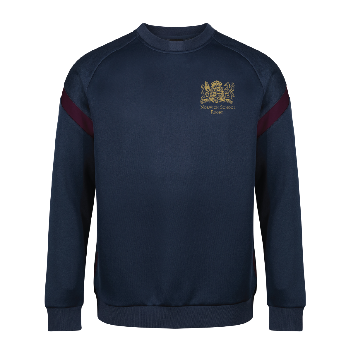 Norwich School Rugby - Kinetic Sweatshirt - Navy / Maroon