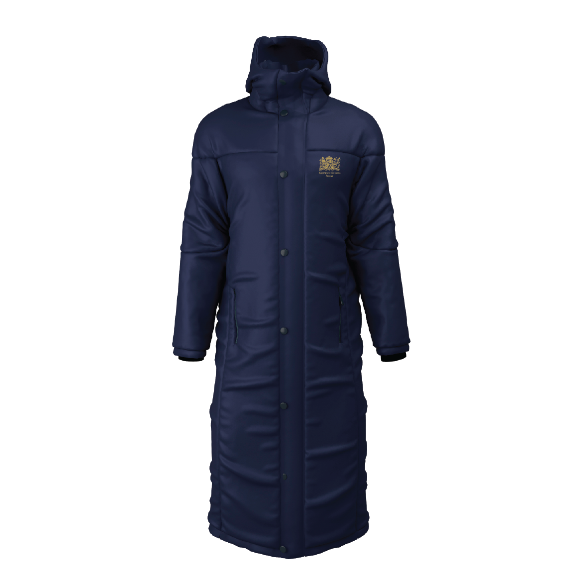 Norwich School Rugby - Contoured Bench Coat - Navy