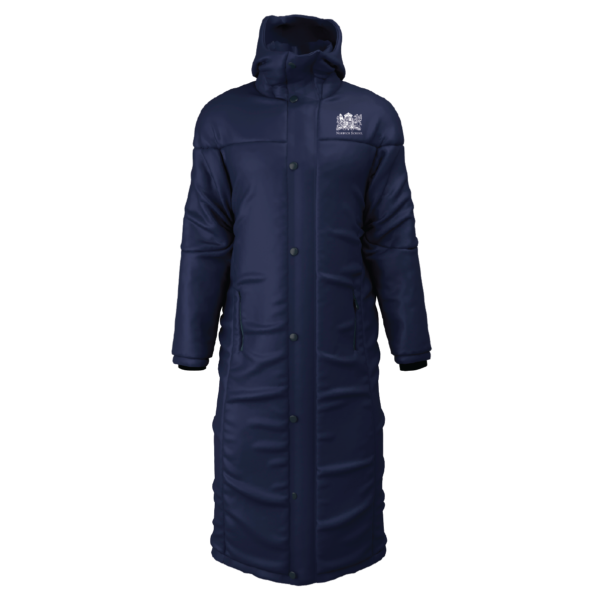 Norwich School - Contoured Bench Coat - Navy