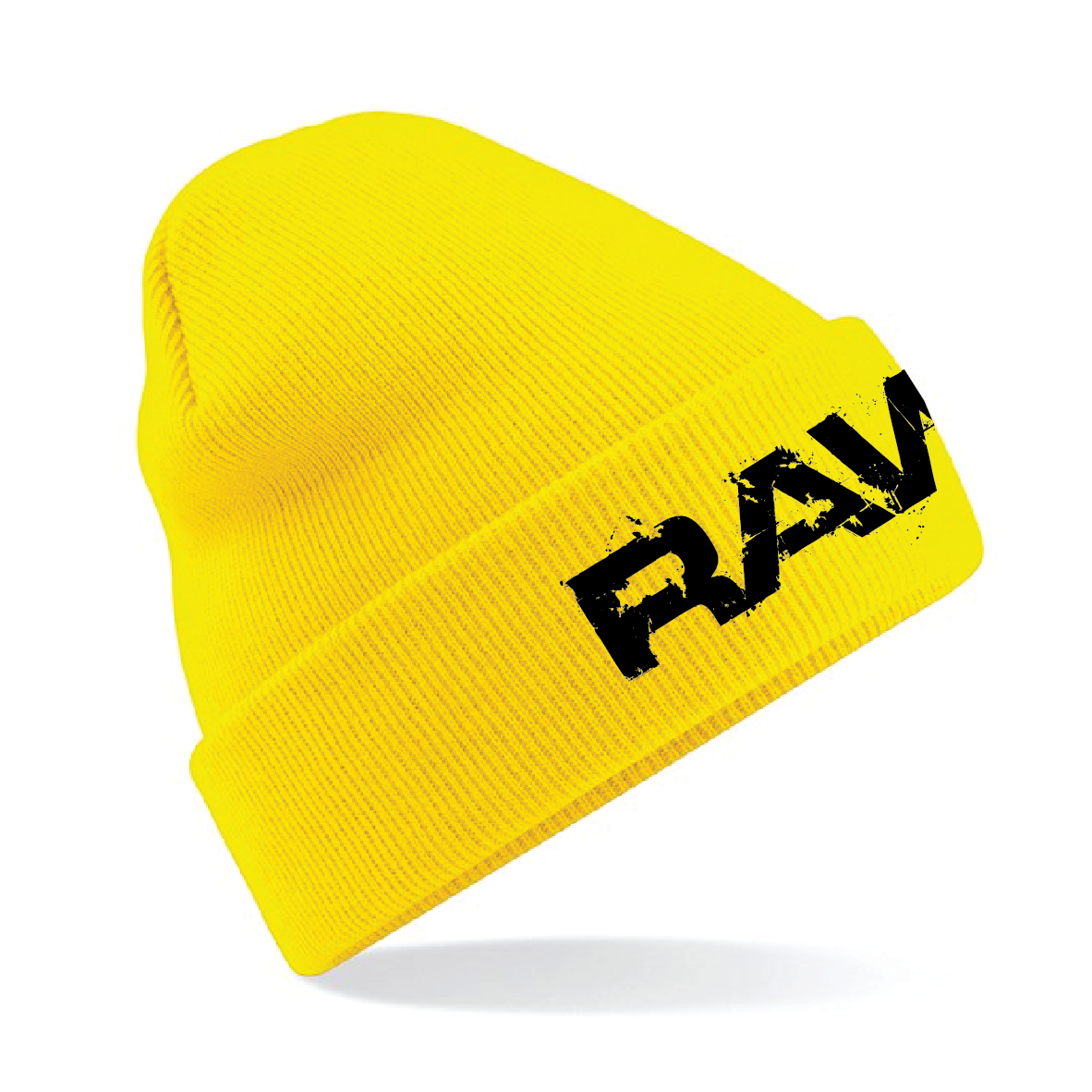 Raw Swim - Original Cuffed Beanie - Yellow