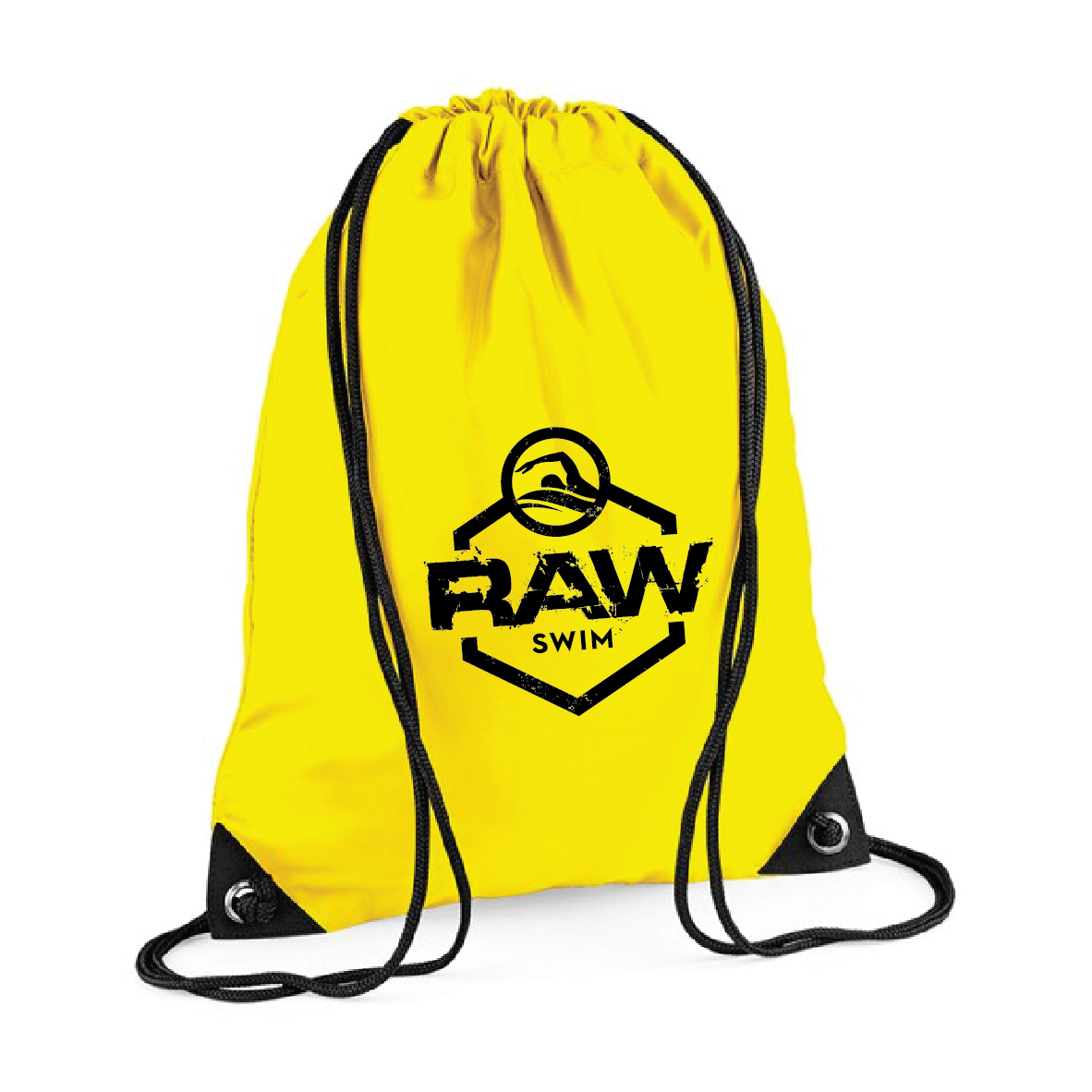 Raw Swim - Premium Gymsac - Yellow