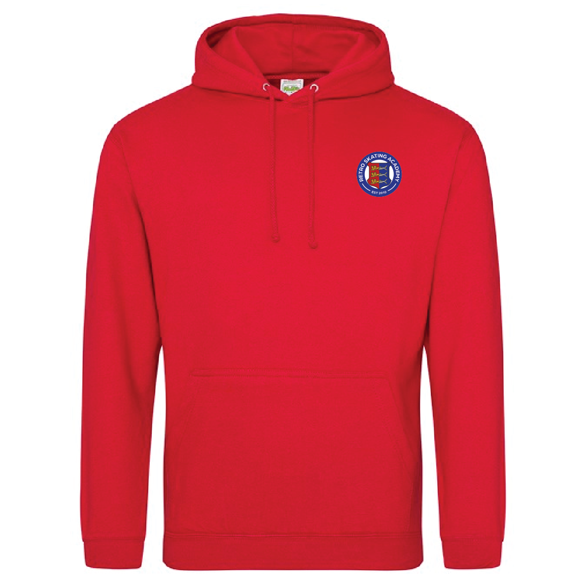 Retro Skating Academy - College Hoodie - Fire Red