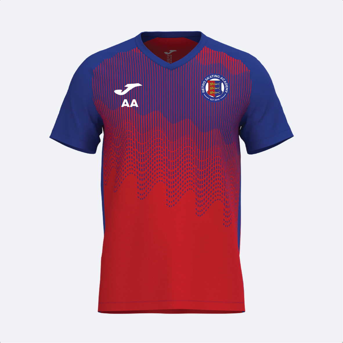 Retro Skating Academy - Joma Tiger VI Shirt - Red/Royal