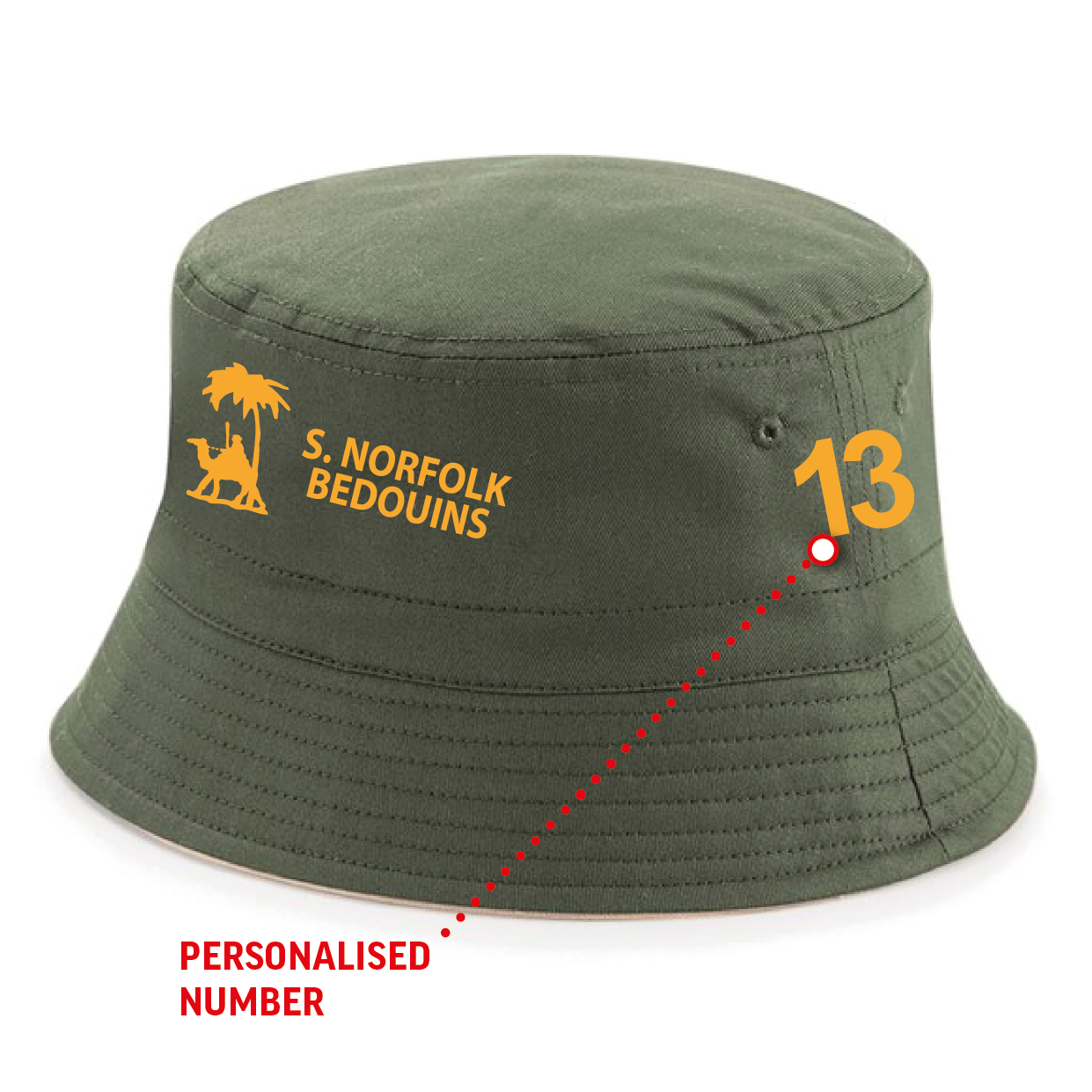 South Norfolk Bedouins - Bucket Hat - Olive