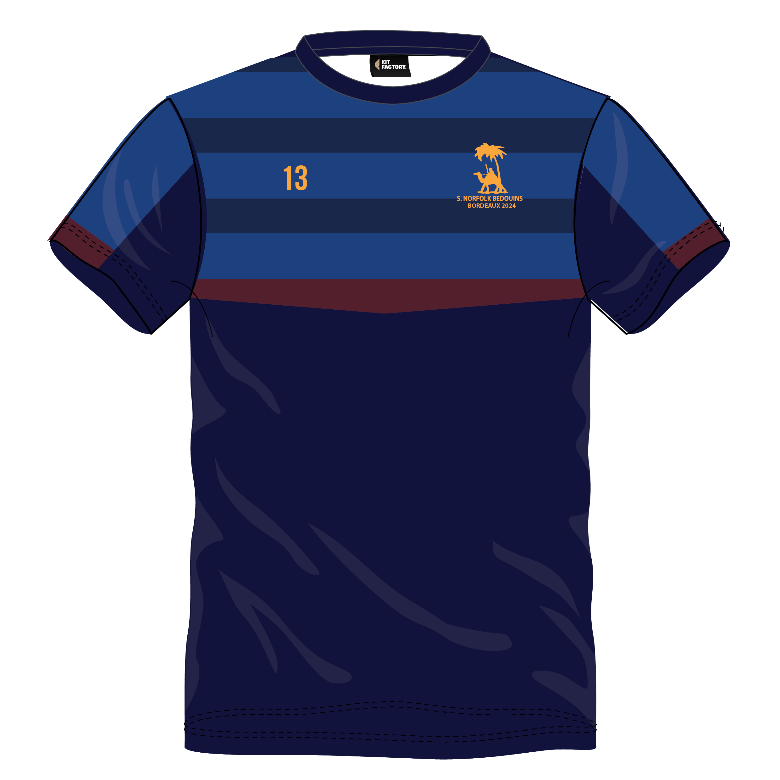 South Norfolk Bedouins – Fusion T-Shirt - Bordeaux Tour 2024