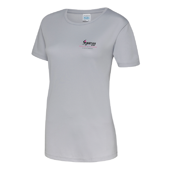 Synergy Health & Fitness - Ladies Cool T-Shirt PERSONAL TRAINER - Heather Grey