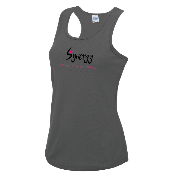 Synergy Health & Fitness - Ladies Cool Vest - Charcoal Grey