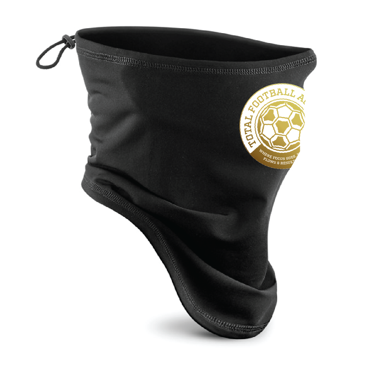 Total Football Academy - Softshell Sports Tech Neck Warmer - Black