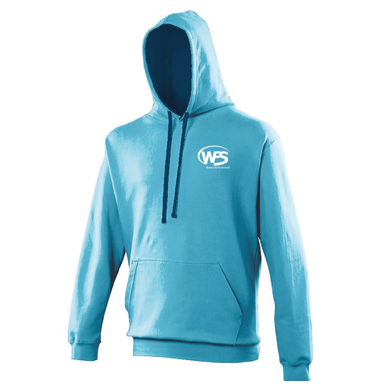 Women in the Fire Service UK – Varsity Hoodie – Hawaiin Blue/Oxford Navy