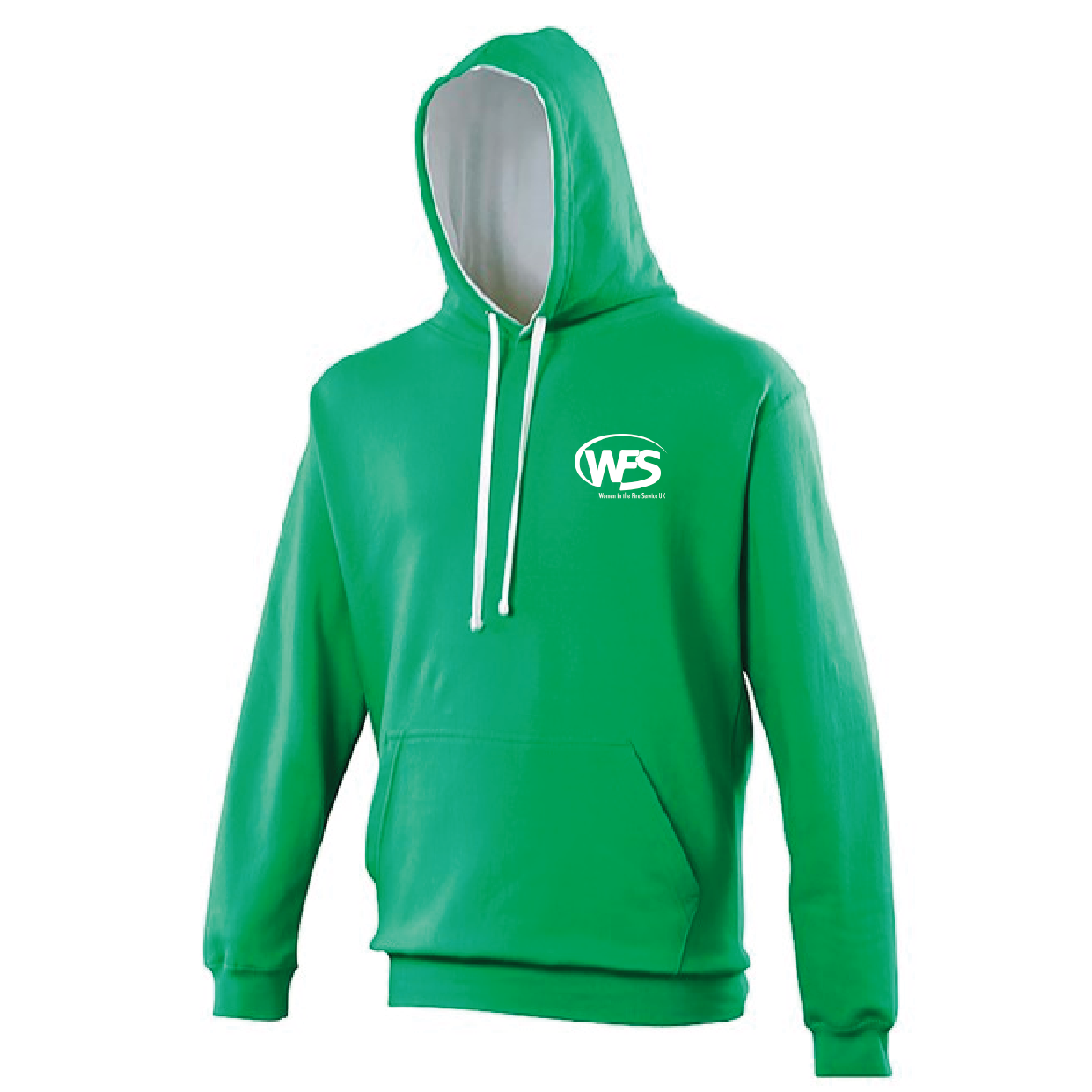 Women in the Fire Service UK – Varsity Hoodie – Kelly/Green