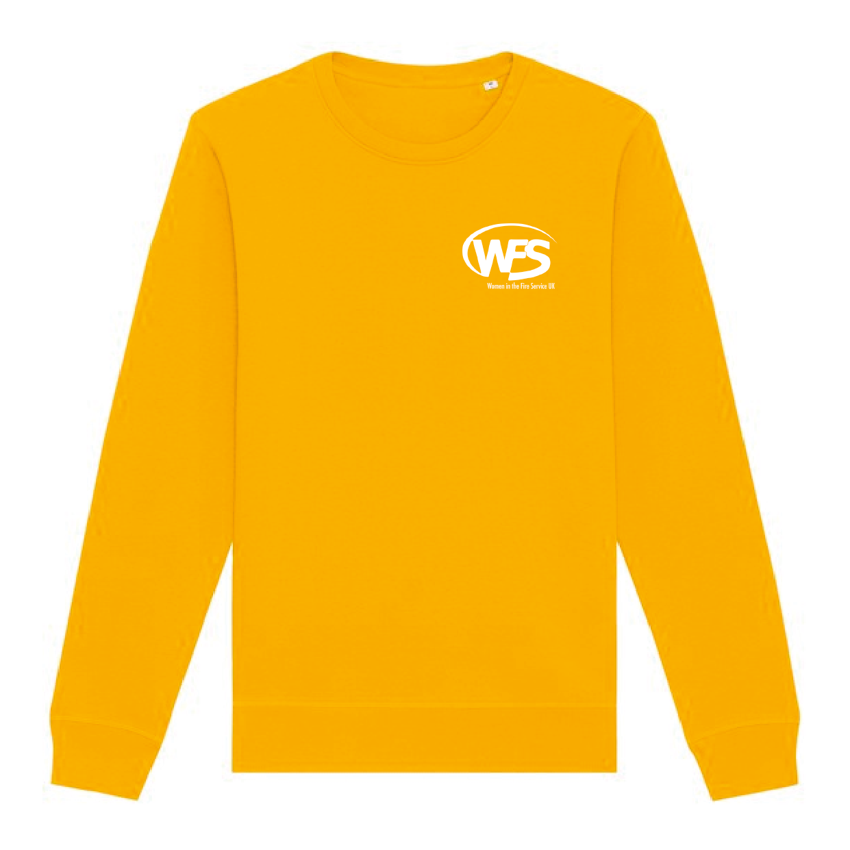 Women in the Fire Service UK – Crew Neck Sweatshirt – Spectra Yellow