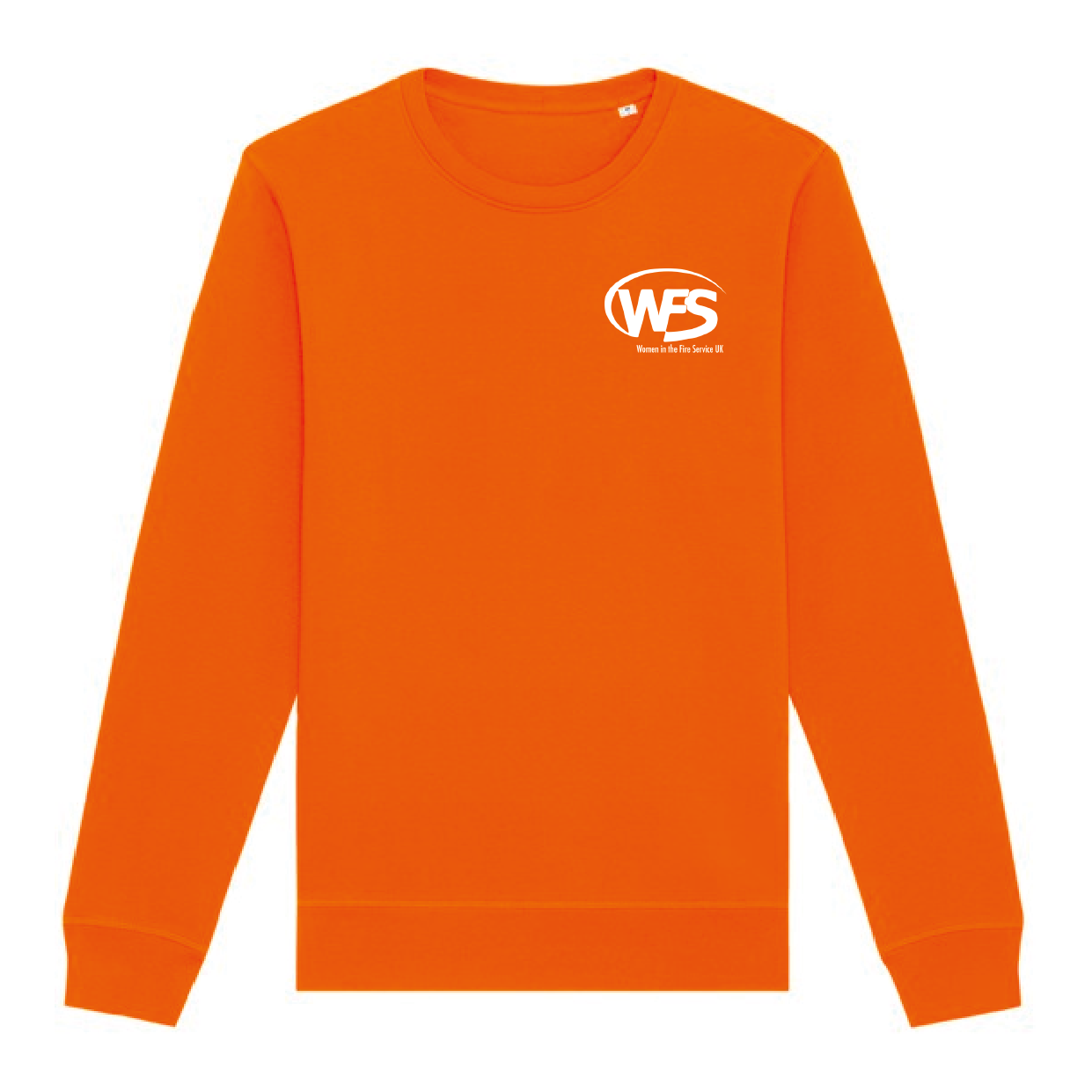 Women in the Fire Service UK – Crew Neck Sweatshirt – Orange