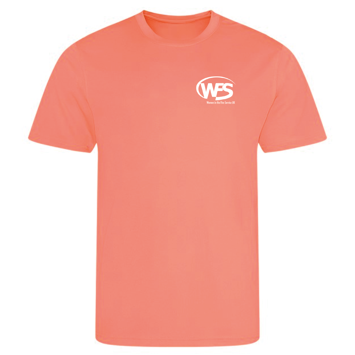 Women in the Fire Service UK – Cool T-shirt – Peach Sorbet