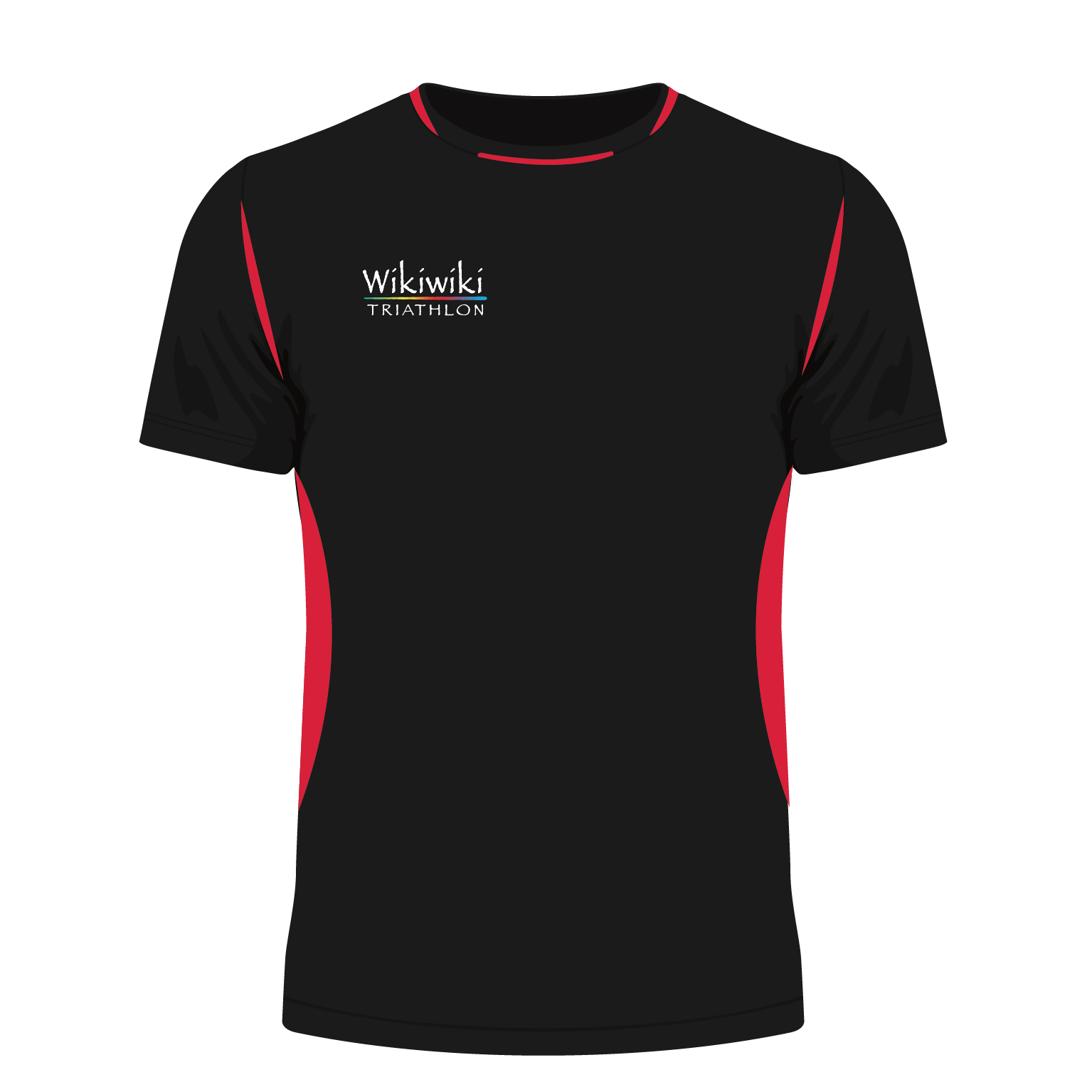 Wikiwiki Triathlon - Pro Training Tee - Black / Red