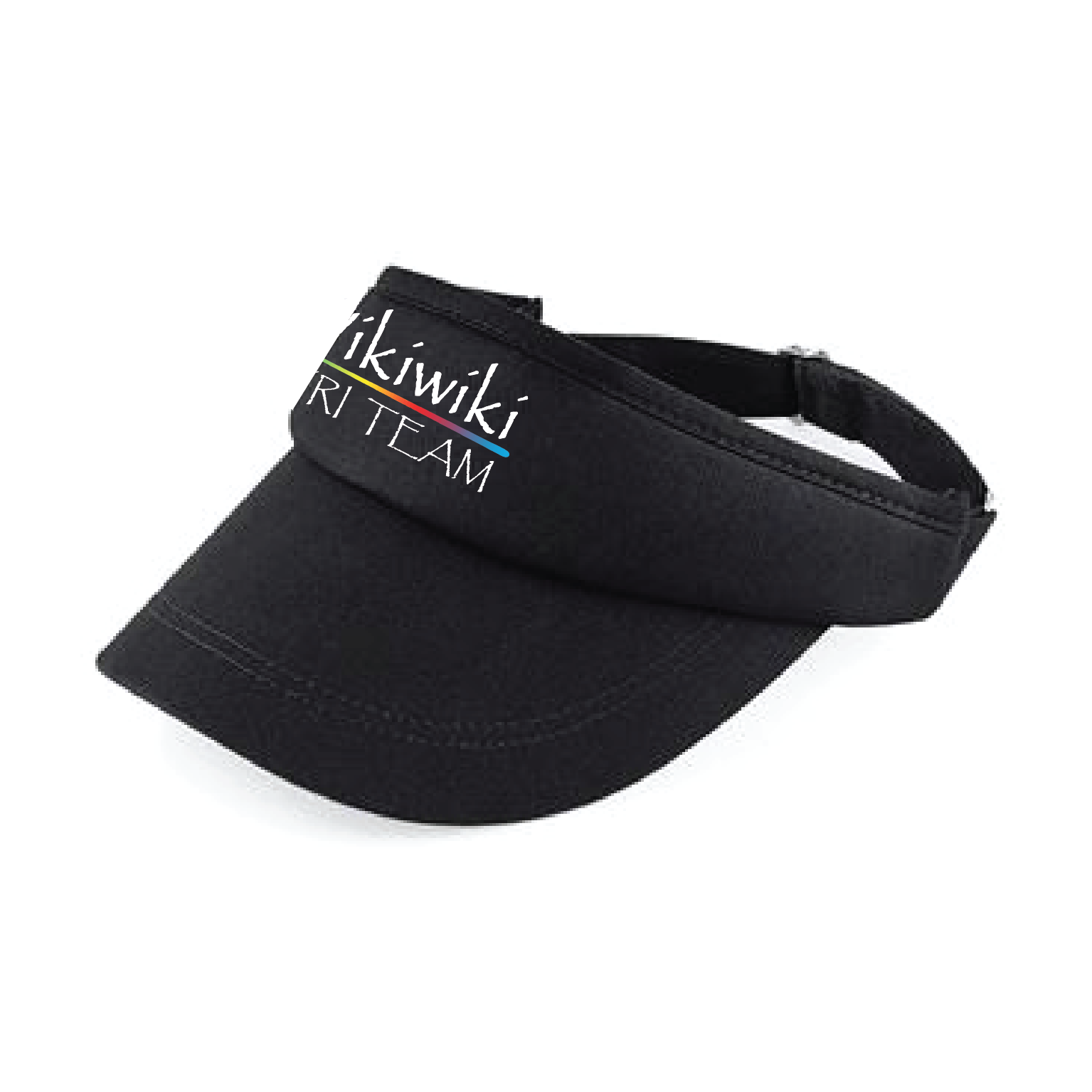Wikiwiki Tri Team Sports Visor - Black